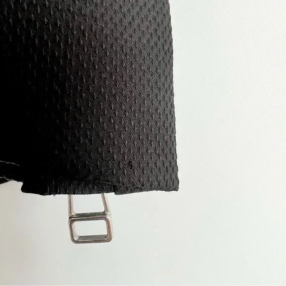 Veronica Beard Textured Black Blazer Jacket with Silver Zipper Detailing Size 0 - Picture 14 of 15